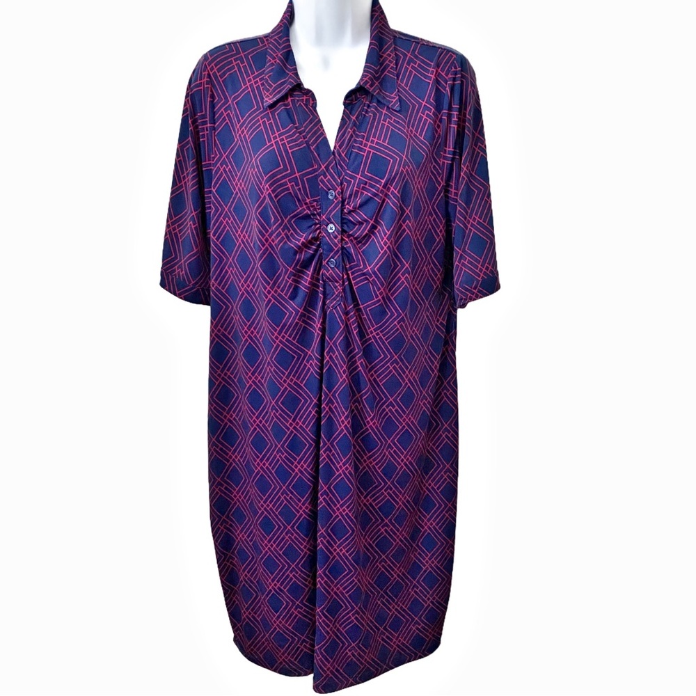 Motherhood Maternity, Small Collared Short Sleeve Shirt Dress